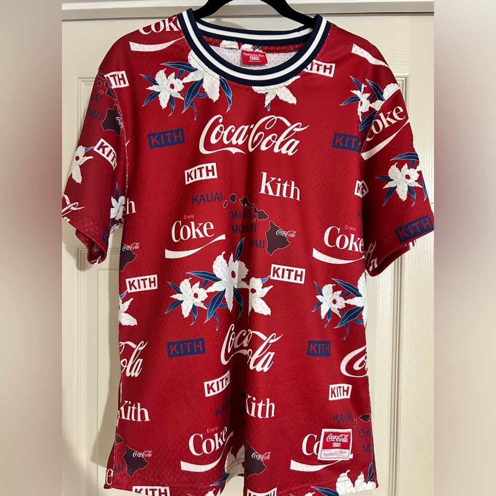 Kith x Coca-Cola x Mitchell & Ness BP Hawaii Jersey